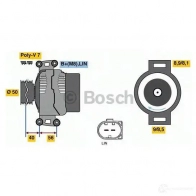 Генератор BOSCH IF3KS6 0121813102 305035 H10P (>) 14V 136/220A - Изображение 6