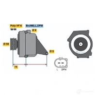 Генератор BOSCH 1437240559 I TFA1 01220aa0r0 - Изображение 1