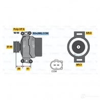 Генератор BOSCH 305599 E8 (>) 14V 80/150A 0124525561 JKG82 - Изображение 6