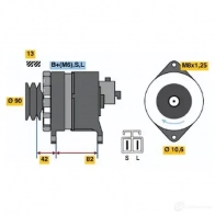 Генератор BOSCH Nissan Vanette (S20) 2 1994 – 1999 44 29 PUVDAD 0986044290