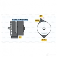 Генератор BOSCH BFSCS6M 0120468114 N1 (-) 28V 10/80A 304719 - Изображение 7