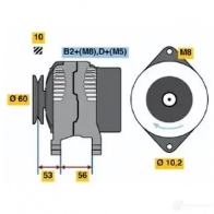 Генератор BOSCH 332622 Z70TW 0986041270 412 7