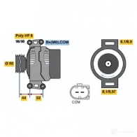 Генератор BOSCH I4 ULIO 1437240584 0121813005 - Изображение 4