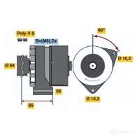 Генератор BOSCH 994P1EZ 33 90 0986033900 332112