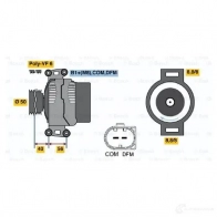 Генератор BOSCH E10 (>) 14V 90/200A 7FCH3 305664 0124625022 - Изображение 6