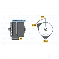 Генератор BOSCH 304872 K1 (-) 28V 10/35A 0120488283 5FW3G - Изображение 6