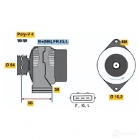 Генератор BOSCH 42 86 0986042861 EIZZT 332764