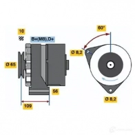 Генератор BOSCH 0986030530 331954 305 3 ELD5P