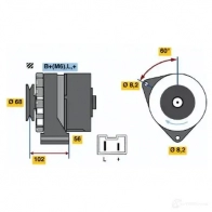 Генератор BOSCH 377 8 332353 0986037781 NWMIKL