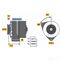 Генератор BOSCH 3 318 332071 G4SX3Q 0986033180