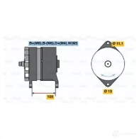 Генератор BOSCH 0120468135 KT0PBPQ N1 (R) 28V 10/80A 304729 - Изображение 5