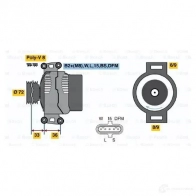 Генератор BOSCH NCB2 (>) 28V 40/100A 0124655026 305692 NCB2 (>) 28V 40/110A - Изображение 7