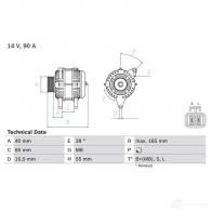Генератор BOSCH 426 9 0986042690 9IHFD 332747 - Изображение 3