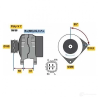 Генератор BOSCH 807 3 333308 0986080730 V8H45