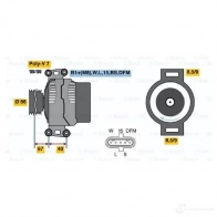 Генератор BOSCH 0124655014 2ZJ5FX 305687 HD9L (>) 28V 41/112A - Изображение 7