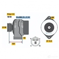 Генератор BOSCH 332839 44 51 0986044511 SKUC7H