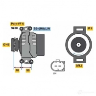 Генератор BOSCH S6BS FUR 0121715007 1438228145 - Изображение 4