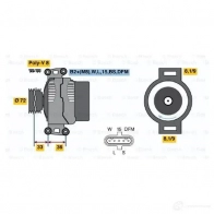 Генератор BOSCH HAKQO5C NCB1 (>) 28V 35/80A 0124555008 305607 - Изображение 7