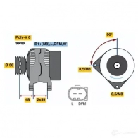 Генератор BOSCH 0986041900 332674 419 0 K5ASU6O