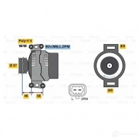 Генератор BOSCH E6 (>) 14V 65/120A 305448 0124425056 MDZV5U2 - Изображение 7