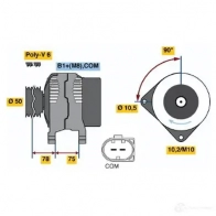 Генератор BOSCH AL0814N 305538 E8 (>) 14V 80/150A 0124525026 - Изображение 3