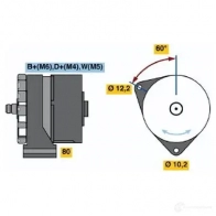 Генератор BOSCH K1 (-) 28V 8/35A 304864 0120488271 J06HMP - Изображение 3