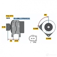 Генератор BOSCH 0124315012 KCB1 (>) 14V 40/70A 305292 FQWN3QP