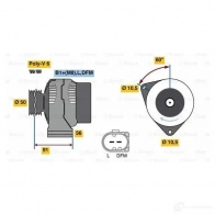 Генератор BOSCH 0124625032 AL0826N 305671 P10 (>) 14V 110/180A - Изображение 6