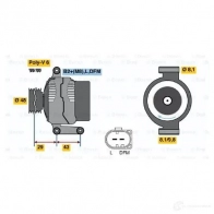 Генератор BOSCH E4 (>) 14V 50/110A 11DRI 305393 0124325157 - Изображение 7