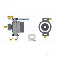 Генератор BOSCH 0124525058 E8 (>) 14V 80/140A 305549 WU0G2K4 - Изображение 6