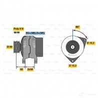 Генератор BOSCH 296GTRK E8 (>) 14V 75/140A 305539 0124525030 - Изображение 4