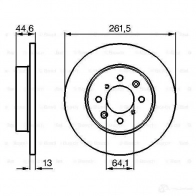 Тормозной диск BOSCH D4AS3R BD78 8 0986478889 339252 - Изображение 5