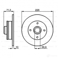 Тормозной диск BOSCH PJTRP5 BD2 73 338863 0986478331 - Изображение 4
