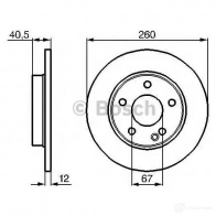 Тормозной диск BOSCH BD773 339237 0986478874 E1 90 R - 02C0100/0471 - Изображение 4