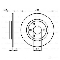 Тормозной диск BOSCH 0986478246 BD19 5 IR21UM 338802 - Изображение 4