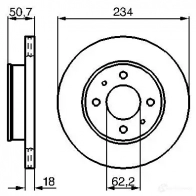 Тормозной диск BOSCH BD 1142 SRV35Q6 0986479264 339522 - Изображение 5
