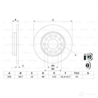 Тормозной диск BOSCH 0986478987 BD 884 339283 HDBPT7 - Изображение 3