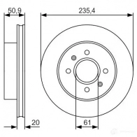 Тормозной диск BOSCH 340363 BD 1787 0986479r52 IGWILPO