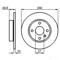 Тормозной диск BOSCH 0986478731 E1 90 R - 02C0100/0197 339147 BD644 - Изображение 6