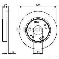 Тормозной диск BOSCH 1193479401 BD2202 0986479c63 E1 90 R - 02C0100/0475 - Изображение 5