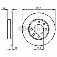 Тормозной диск BOSCH 2PQCCKR 0986479b40 BD 2041 1193479232 - Изображение 6