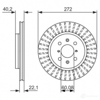 Тормозной диск BOSCH LOZXY 339992 BD1 619 0986479789 - Изображение 2
