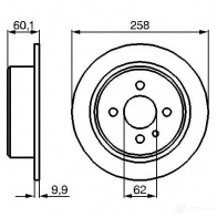 Тормозной диск BOSCH 338705 0986478034 BD3 7 IXN88UM - Изображение 5