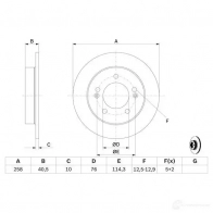 Тормозной диск BOSCH 0986479059 339344 BD1639 E1 90 R -02C0371/0324 - Изображение 6