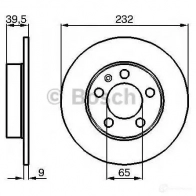Тормозной диск BOSCH 339231 0986478868 E1 90 R - 02C0100/0395 BD767 - Изображение 4