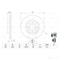 Тормозной диск BOSCH QZXKUHH 338984 0986478515 BD4 39 - Изображение 6