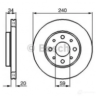 Тормозной диск BOSCH RVPP1 BD2 077 1193479281 0986479b76 - Изображение 5