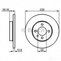 Тормозной диск BOSCH 1F9YCB 0986478329 338861 BD27 1 - Изображение 8