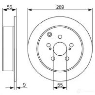 Тормозной диск BOSCH 0986479658 339872 BD1502 E1 90 R - 02C0357/0199 - Изображение 8