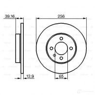 Тормозной диск BOSCH BD 2031 S0PSCJ1 1193479218 0986479b30 - Изображение 5